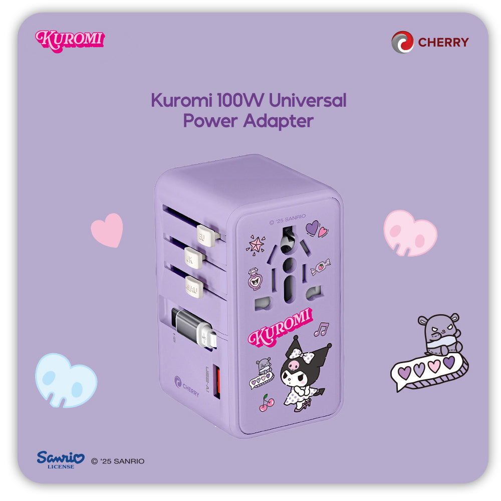 Sanrio Characters and CHERRY 100W Universal Travel Adapter