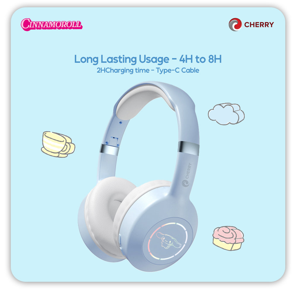 Sanrio Characters and CHERRY Bluetooth Headphones