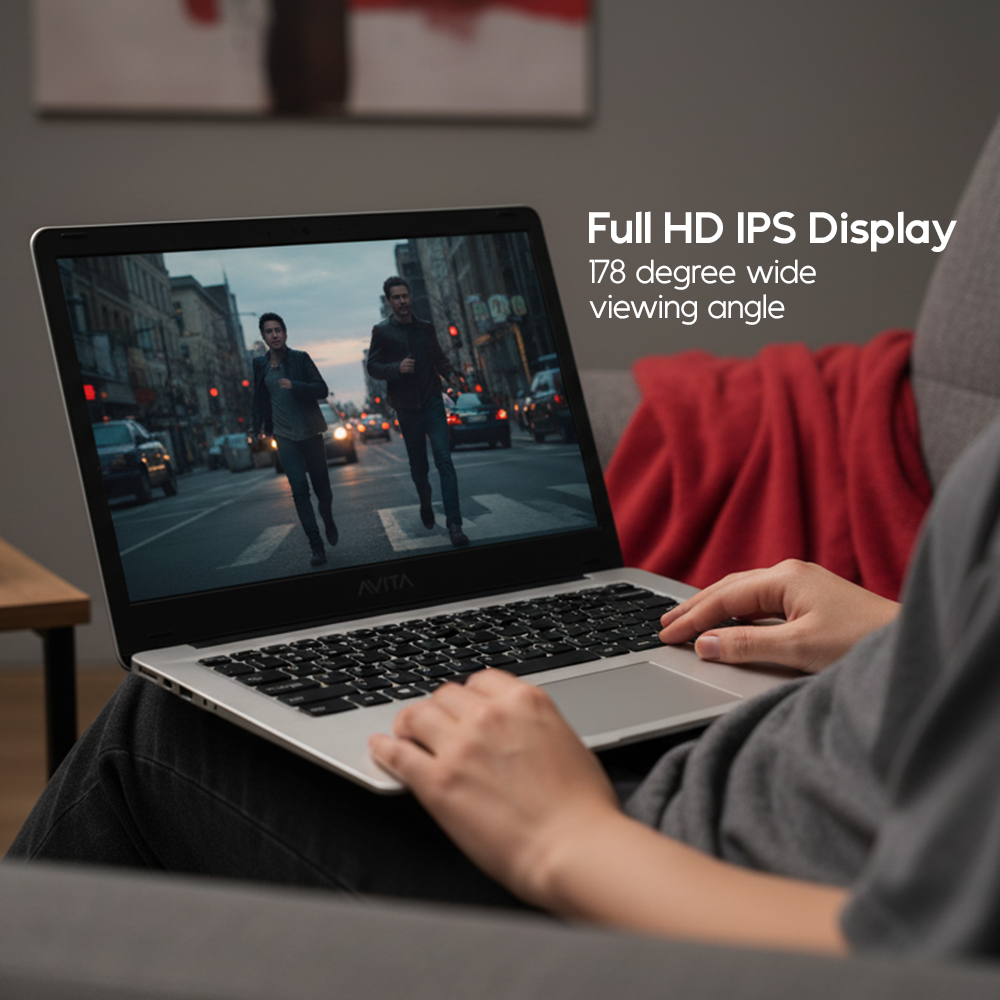 AVITA Pura 14" Windows Laptop with AMD A9 Processor and FREE Bullguard Internet Security