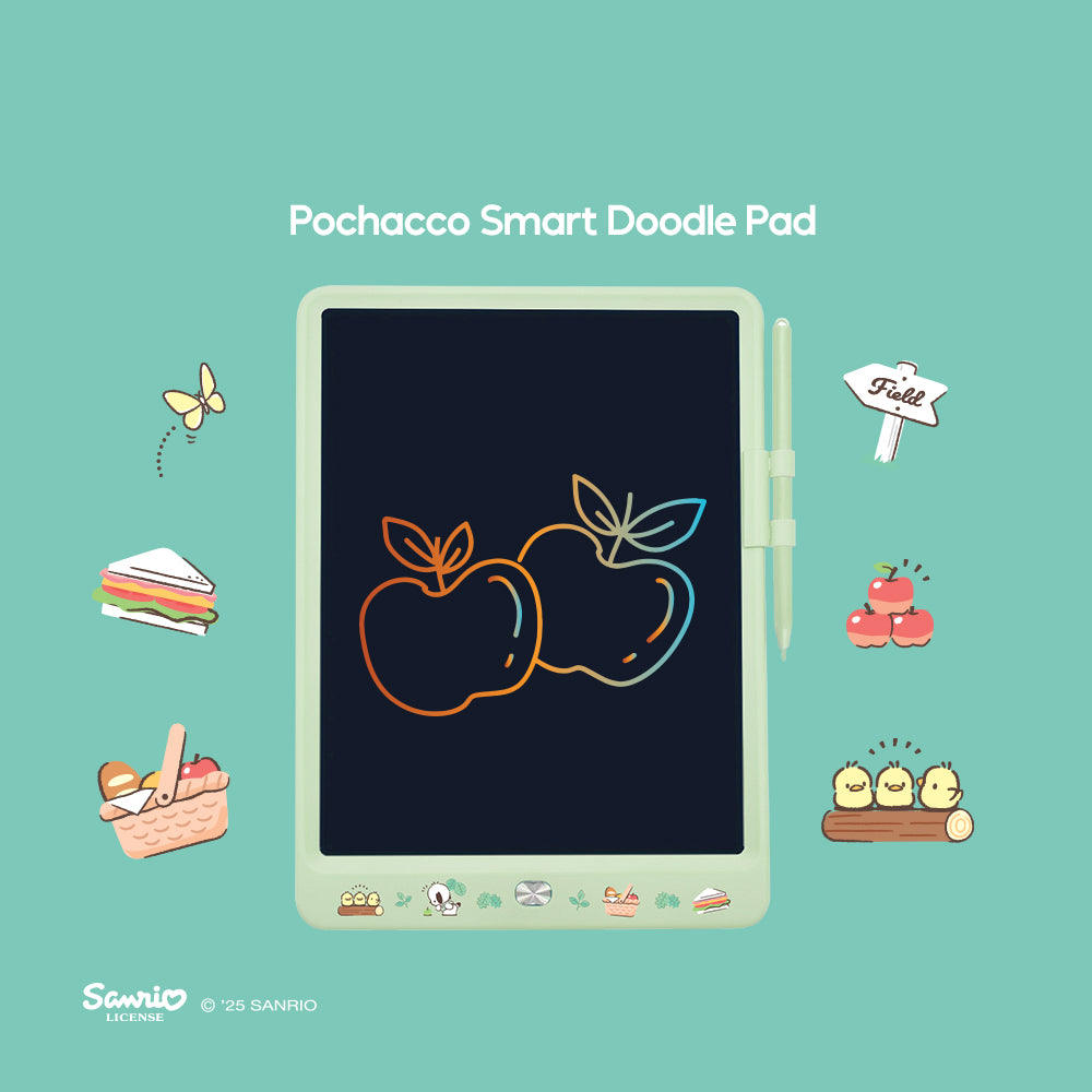 Sanrio Characters and CHERRY Smart Doodle Pad | LCD Writing Tablet | Reusable Drawing Board