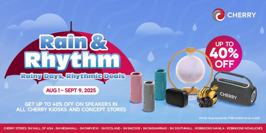 CHERRY Kicks Off “Rain & Rhythm” Promo: Enjoy Up to 40% Off on Select Speakers!