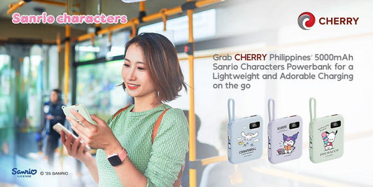 Grab CHERRY Philippines’ 5000mAh Sanrio characters Powerbank for a Lightweight and Adorable Charging on the go