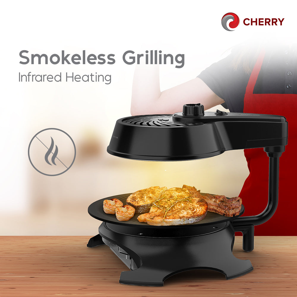 CHERRY Smokeless Easy BBQ Grill Deluxe