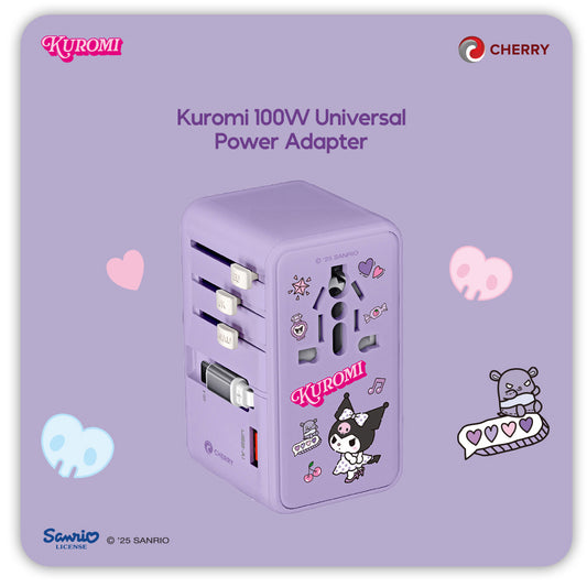 Sanrio Characters and CHERRY 100W Universal Travel Adapter