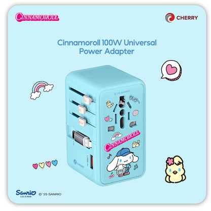 Sanrio Characters and CHERRY 100W Universal Travel Adapter