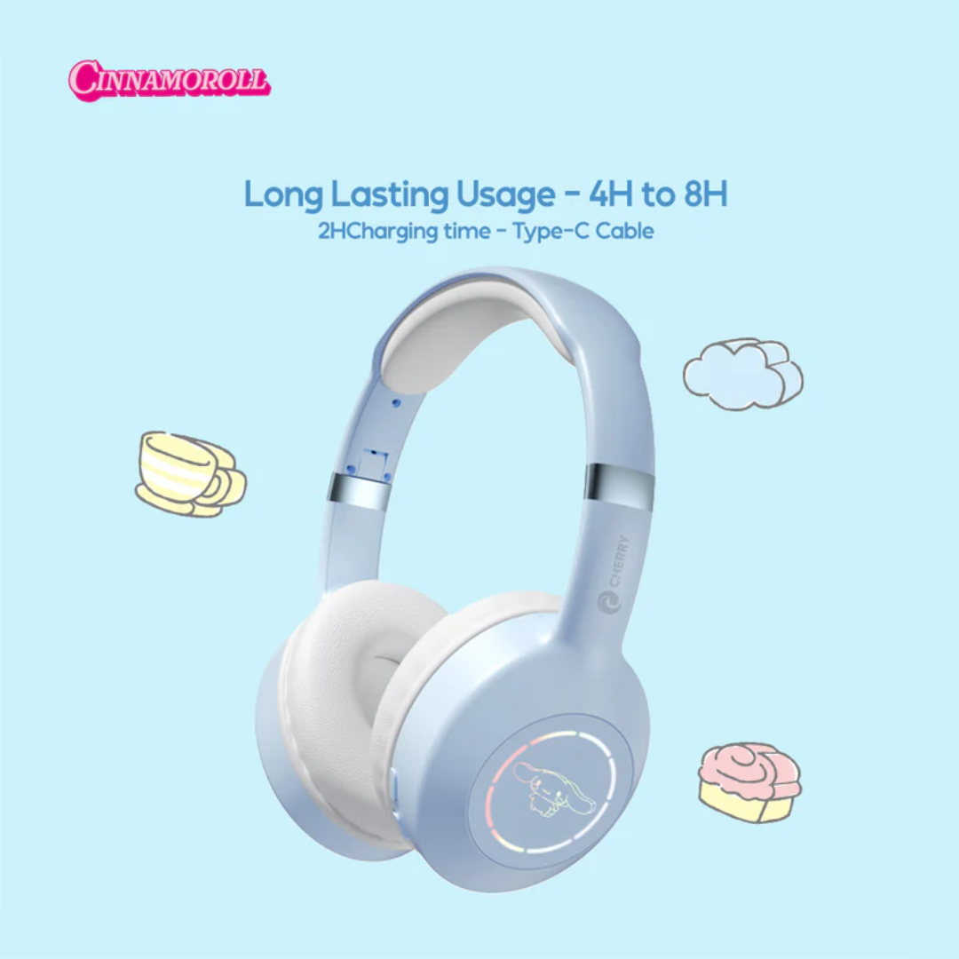 Sanrio Characters and CHERRY Bluetooth Headphones