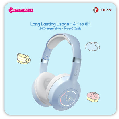 Sanrio Characters and CHERRY Bluetooth Headphones