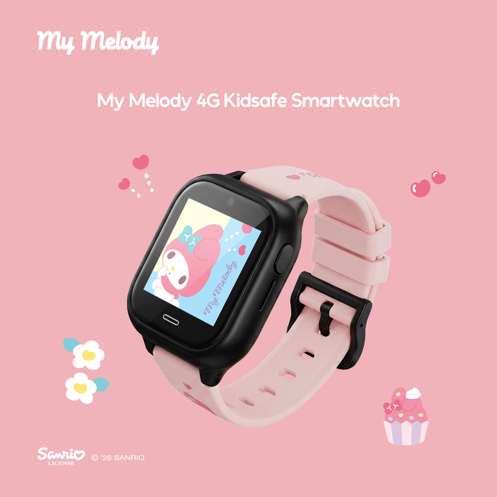 Sanrio Characters and CHERRY Smartwatch 4G for Kids | GPS | Video Call | SOS | IP67 Water Resistant