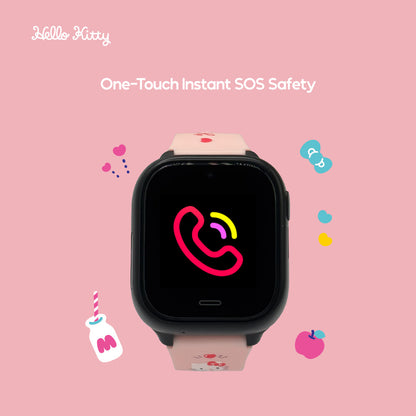 Sanrio Characters and CHERRY Smartwatch 4G for Kids | GPS | Video Call | SOS | IP67 Water Resistant