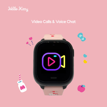 Sanrio Characters and CHERRY Smartwatch 4G for Kids | GPS | Video Call | SOS | IP67 Water Resistant