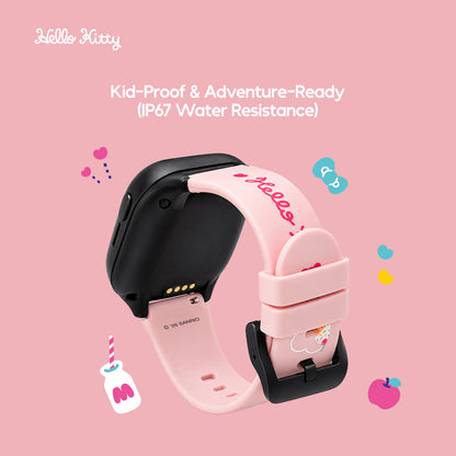Sanrio Characters and CHERRY Smartwatch 4G for Kids | GPS | Video Call | SOS | IP67 Water Resistant