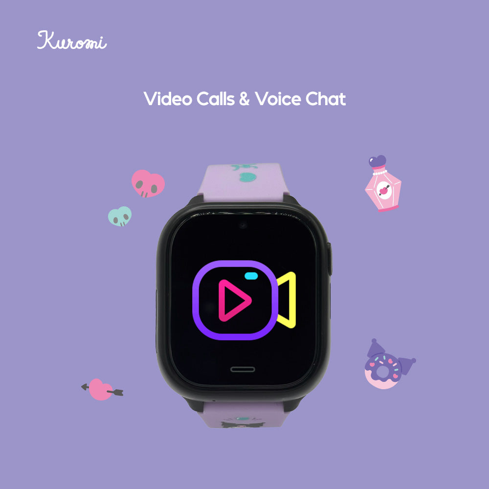 Sanrio Characters and CHERRY Smartwatch 4G for Kids | GPS | Video Call | SOS | IP67 Water Resistant