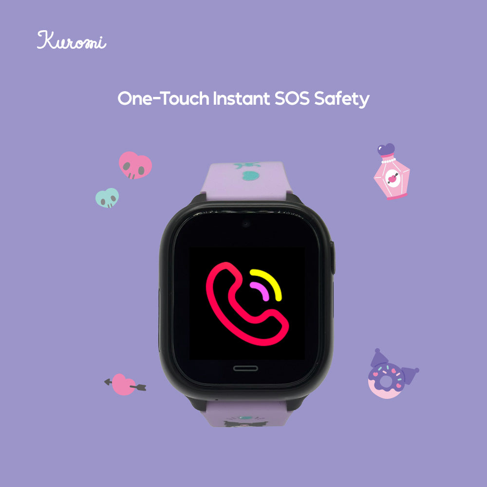Sanrio Characters and CHERRY Smartwatch 4G for Kids | GPS | Video Call | SOS | IP67 Water Resistant