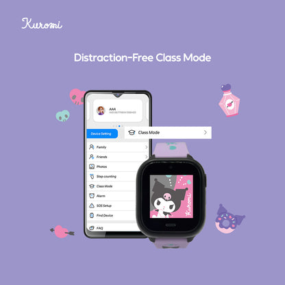 Sanrio Characters and CHERRY Smartwatch 4G for Kids | GPS | Video Call | SOS | IP67 Water Resistant