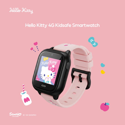 Sanrio Characters and CHERRY Smartwatch 4G for Kids | GPS | Video Call | SOS | IP67 Water Resistant