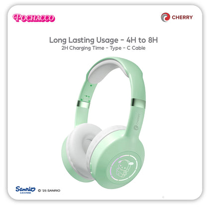 Sanrio Characters and CHERRY Bluetooth Headphones