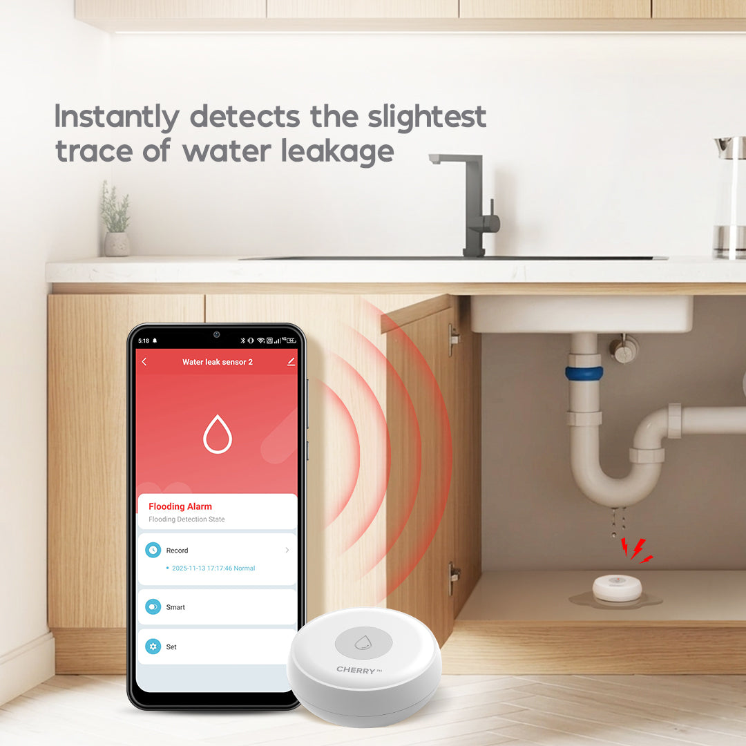 CHERRY Smart Water Leak and Flood Detector