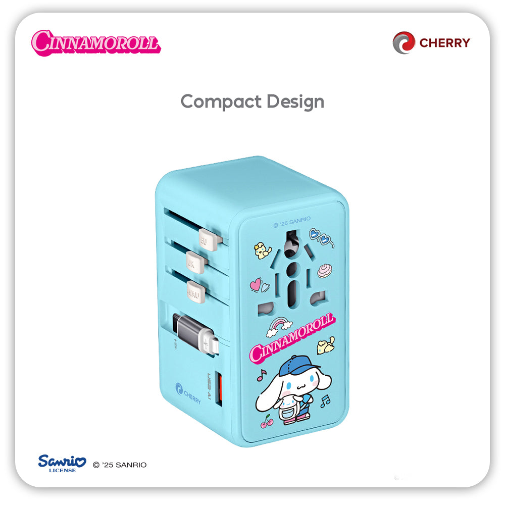 Sanrio Characters and CHERRY 100W Universal Travel Adapter