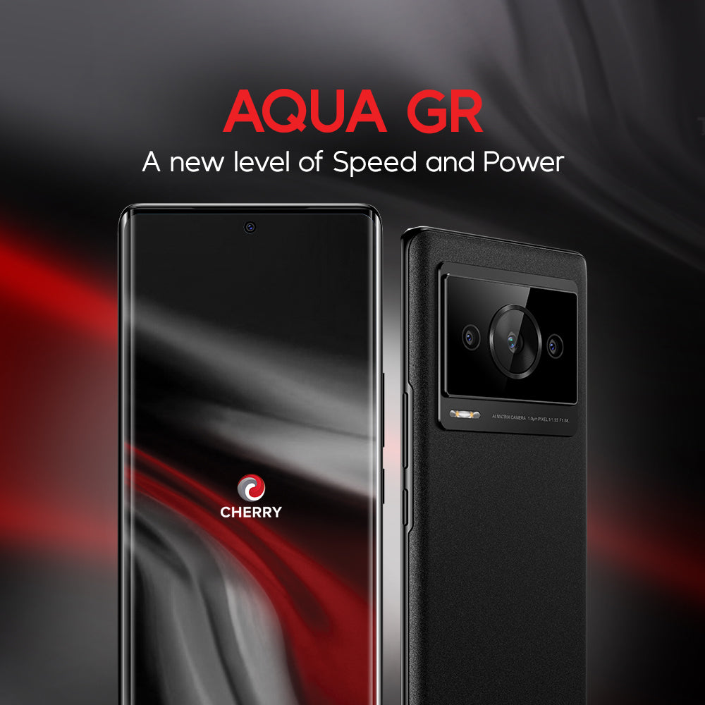 CHERRY Aqua GR with FREE Bluetooth Speaker, Game Controller, Screen Protector & Jellycase