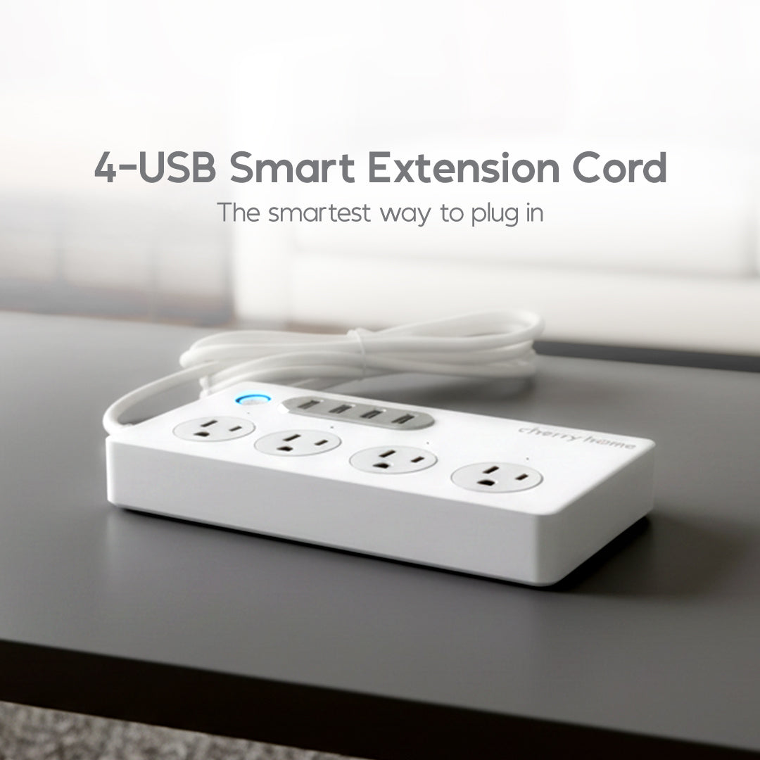 CHERRY 4-USB Smart Extension Cord