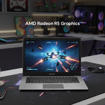 AVITA Pura 14" Windows Laptop with AMD A9 Processor and FREE Bullguard Internet Security