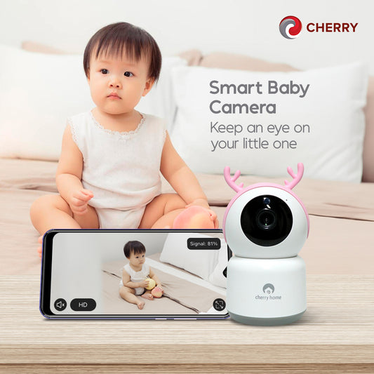 CHERRY Smart Baby Camera (Pink)