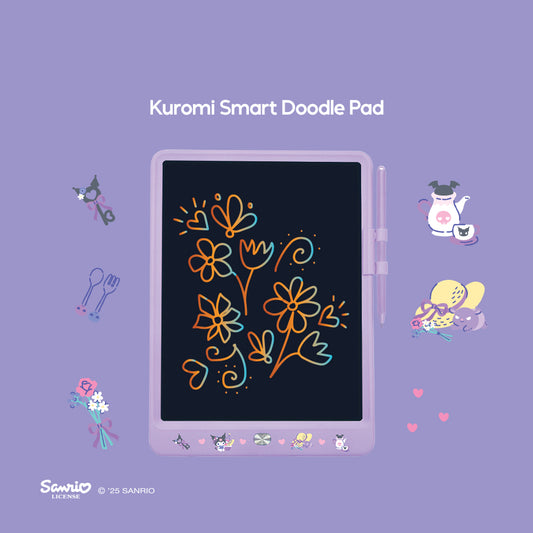 Sanrio Characters and CHERRY Smart Doodle Pad | LCD Writing Tablet | Reusable Drawing Board