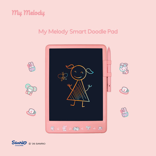 Hello Kitty & My Melody  Smart Doodle Pad | LCD Writing Tablet | Reusable Drawing Board