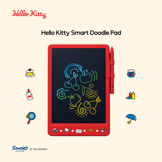 Sanrio Characters and CHERRY Smart Doodle Pad | LCD Writing Tablet | Reusable Drawing Board