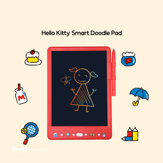 Sanrio Characters and CHERRY Smart Doodle Pad | LCD Writing Tablet | Reusable Drawing Board