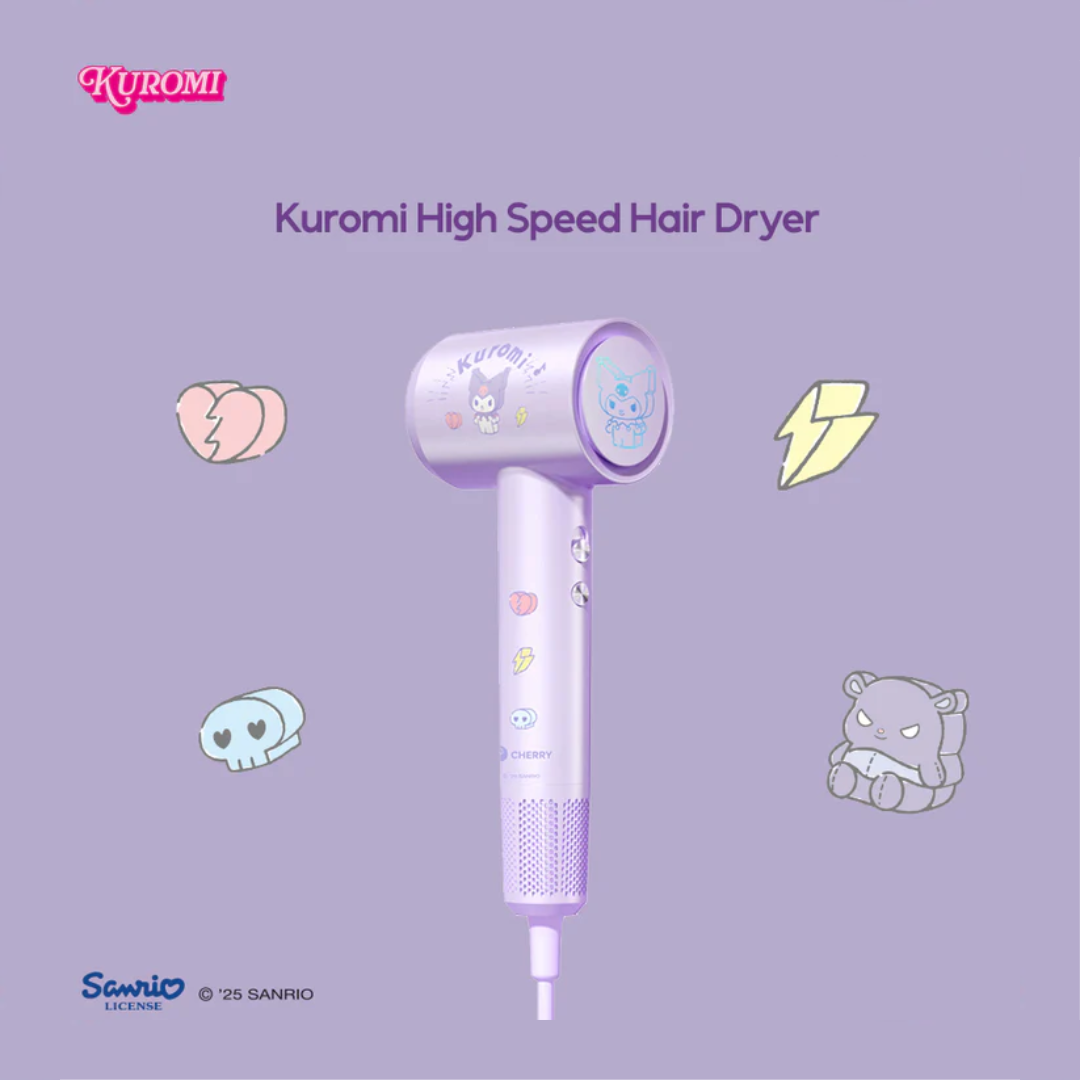 Sanrio Characters and CHERRY High-Speed Hair Dryer