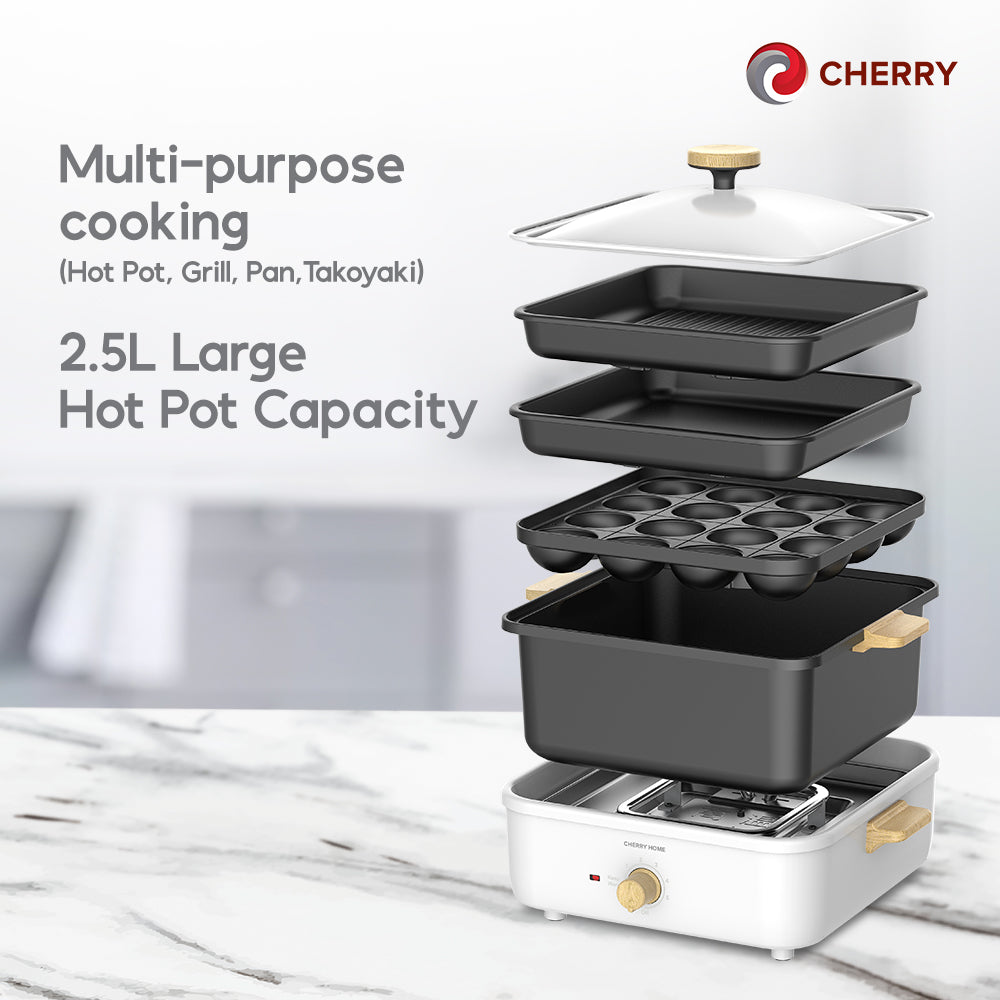 CHERRY Electric Multi-Pan Hot Pot