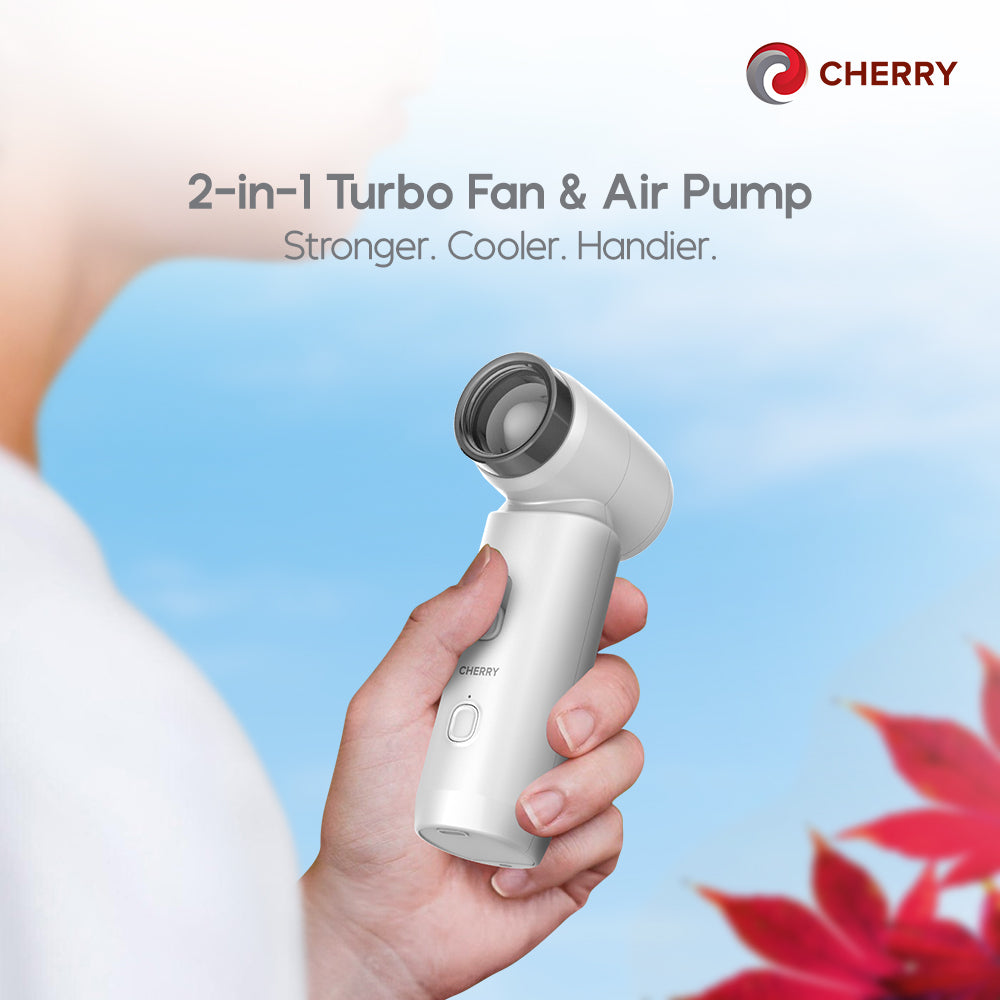 CHERRY 2-in-1 Turbo Fan & Air Pump