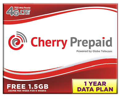 Cherry Prepaid LTE Sim w/ 1 Year Data Plan